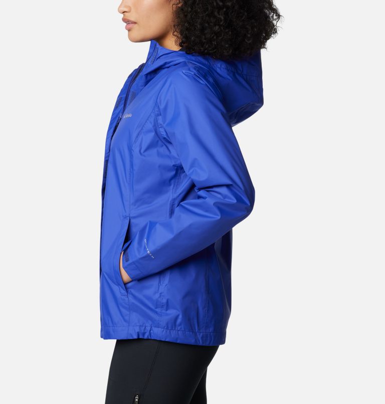 Chaqueta de lluvia Arcadia II para mujer, Color: Clematis Blue, image 3