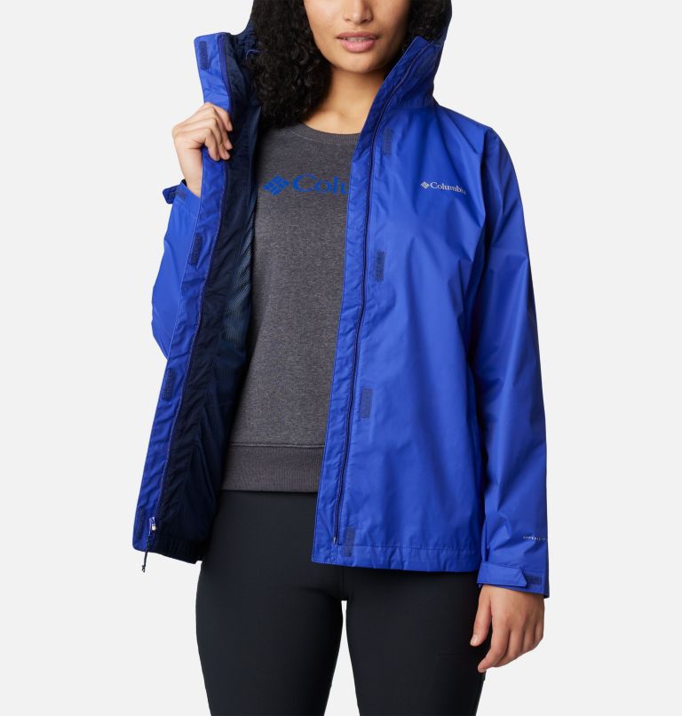 Chaqueta de lluvia Arcadia II para mujer, Color: Clematis Blue, image 5