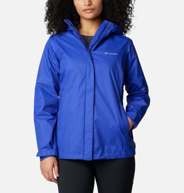 Chaqueta de lluvia Arcadia II para mujer, Color: Clematis Blue, image 1