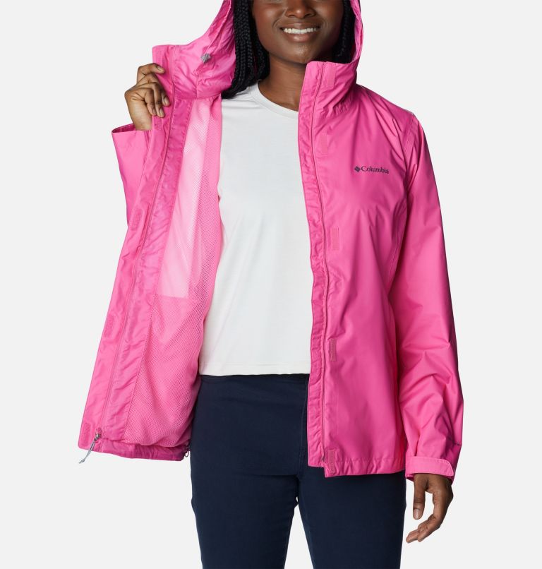 Columbia rain 2025 jacket pink