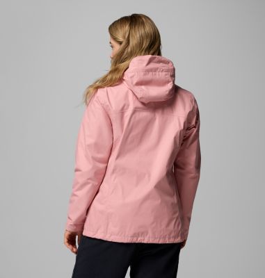 Women’s Arcadia II Rain Jacket, Color: Eraser Pink, image 3