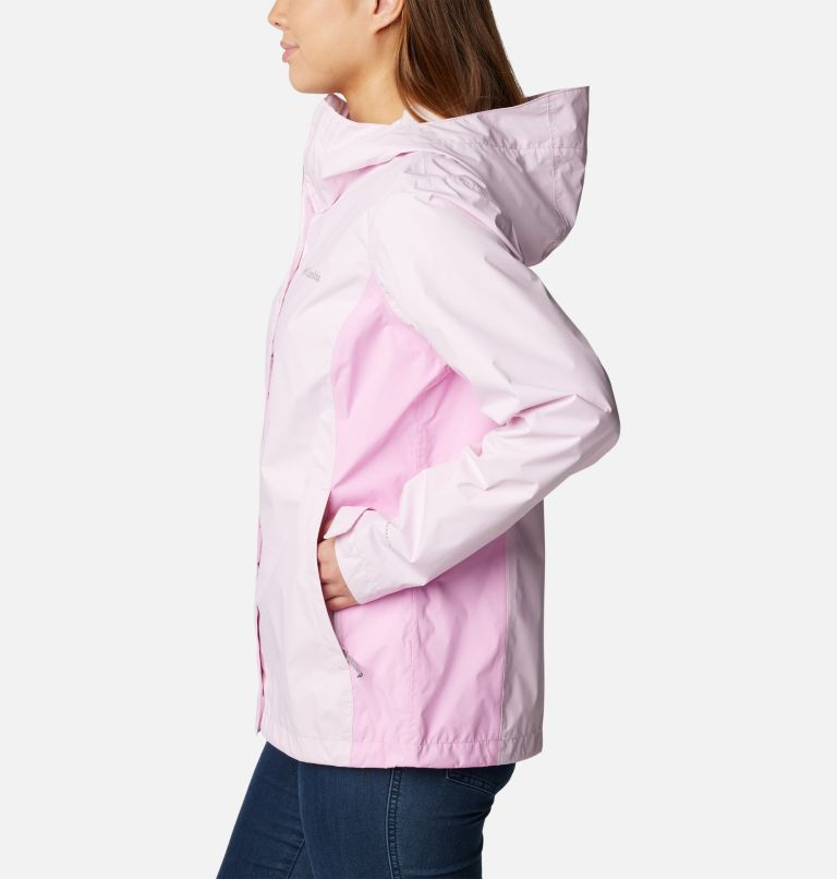 Columbia rain jacket pink best sale