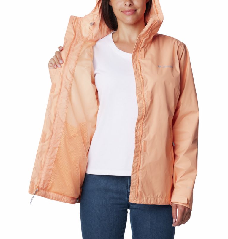 Women’s Arcadia II Rain Jacket, Color: Apricot Fizz, image 5
