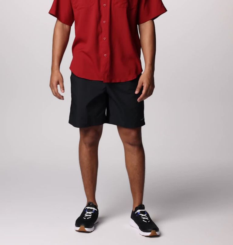 Men’s PFG Backcast III Water Shorts, Color: Black