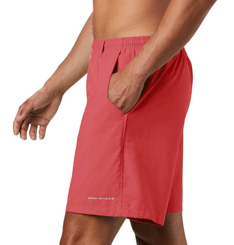 Thumbnail: Men's PFG Backcast III Water Shorts, Color: Sunset Red, image 4