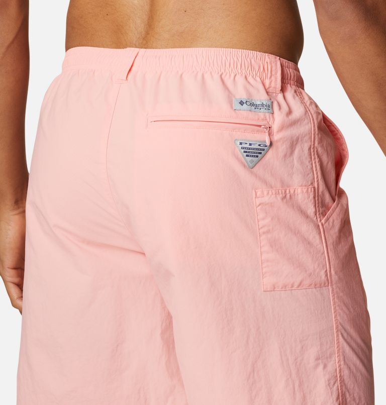 Columbia PFG Mens Fishing Shorts Size M Omni Shade Light Pink