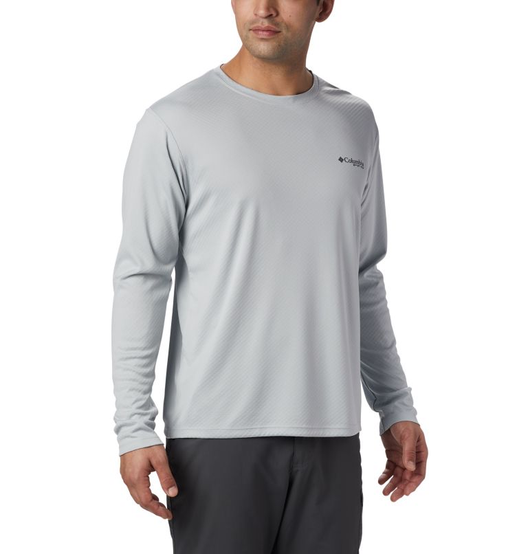 Thumbnail: Men’s PFG Zero Rules Long Sleeve Shirt, Color: Cool Grey, image 1