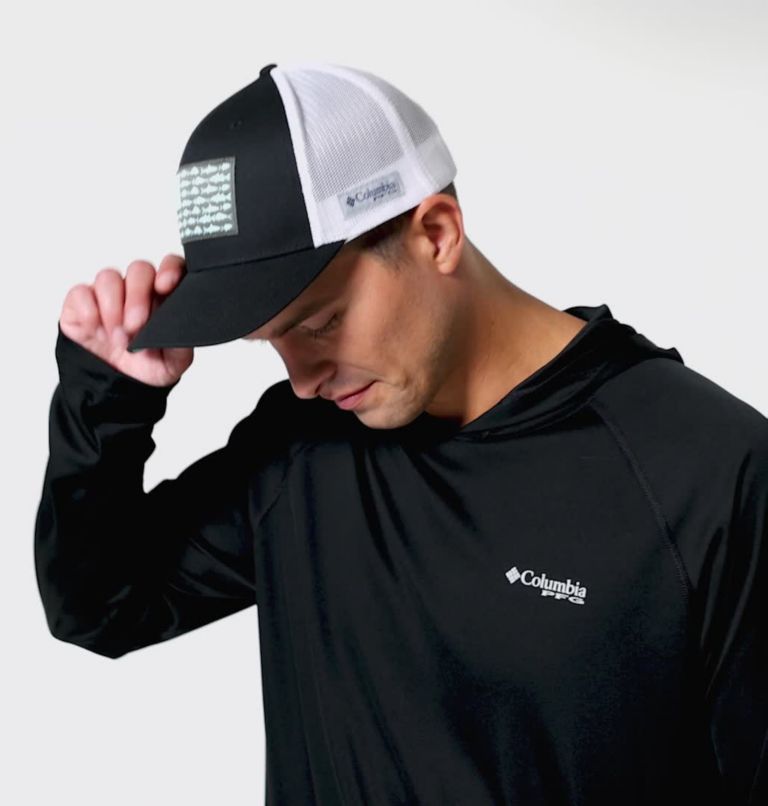 Men’s PFG Terminal Tackle Hoodie, Color: Black, Cool Grey Logo