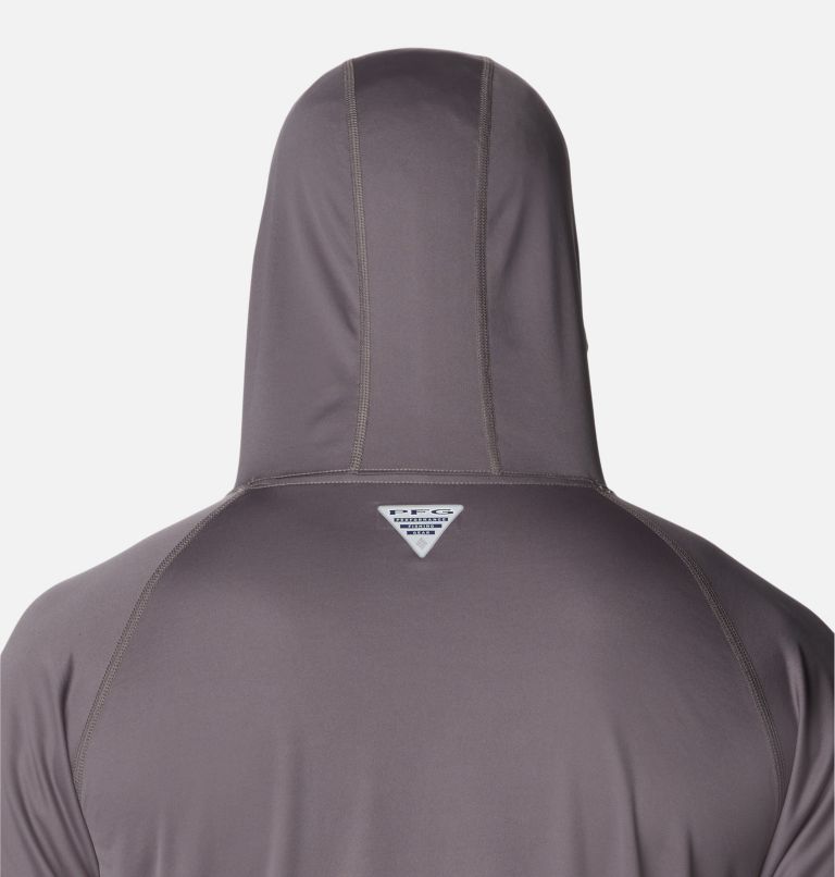 Men's PFG Terminal Tackle Hoodie, Color: City Grey, Cocoa Butter Logo, image 5
