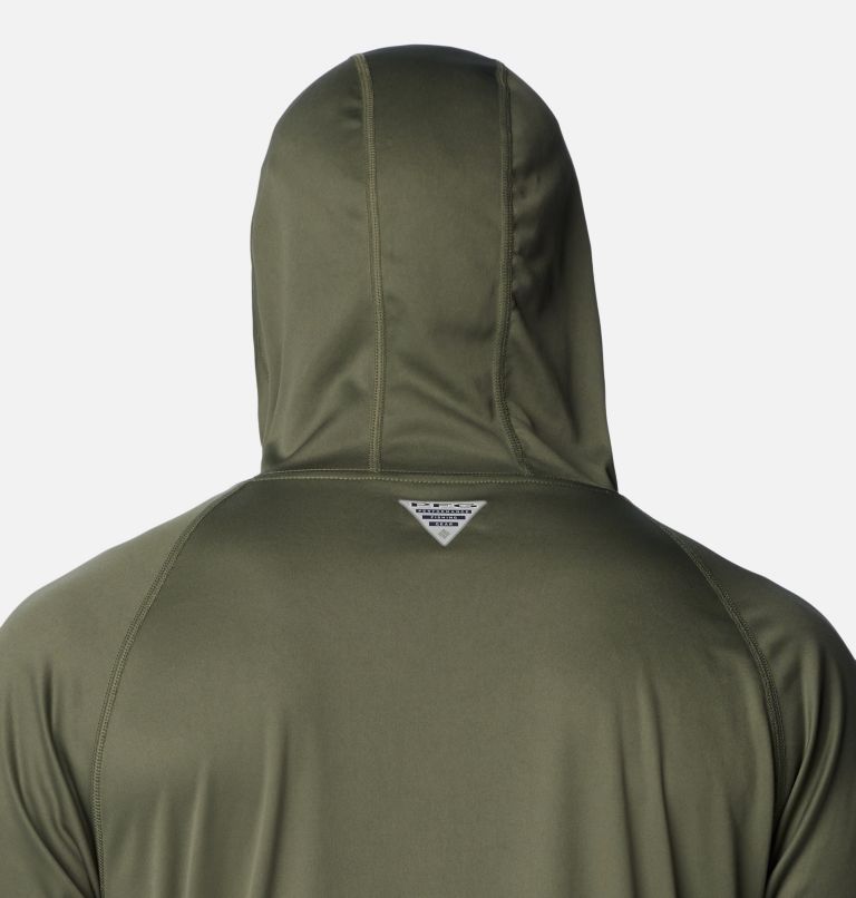 Men's PFG Terminal Tackle Hoodie, Color: Cypress, Cool Grey Logo, image 5