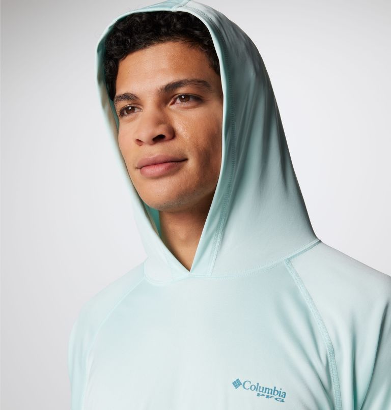 Columbia Men's PFG Terminal Tackle Fishing Hoodie, Breathable, UV Sun  Protection, White/Nightshade Logo, Medium: Buy Online at Best Price in UAE  