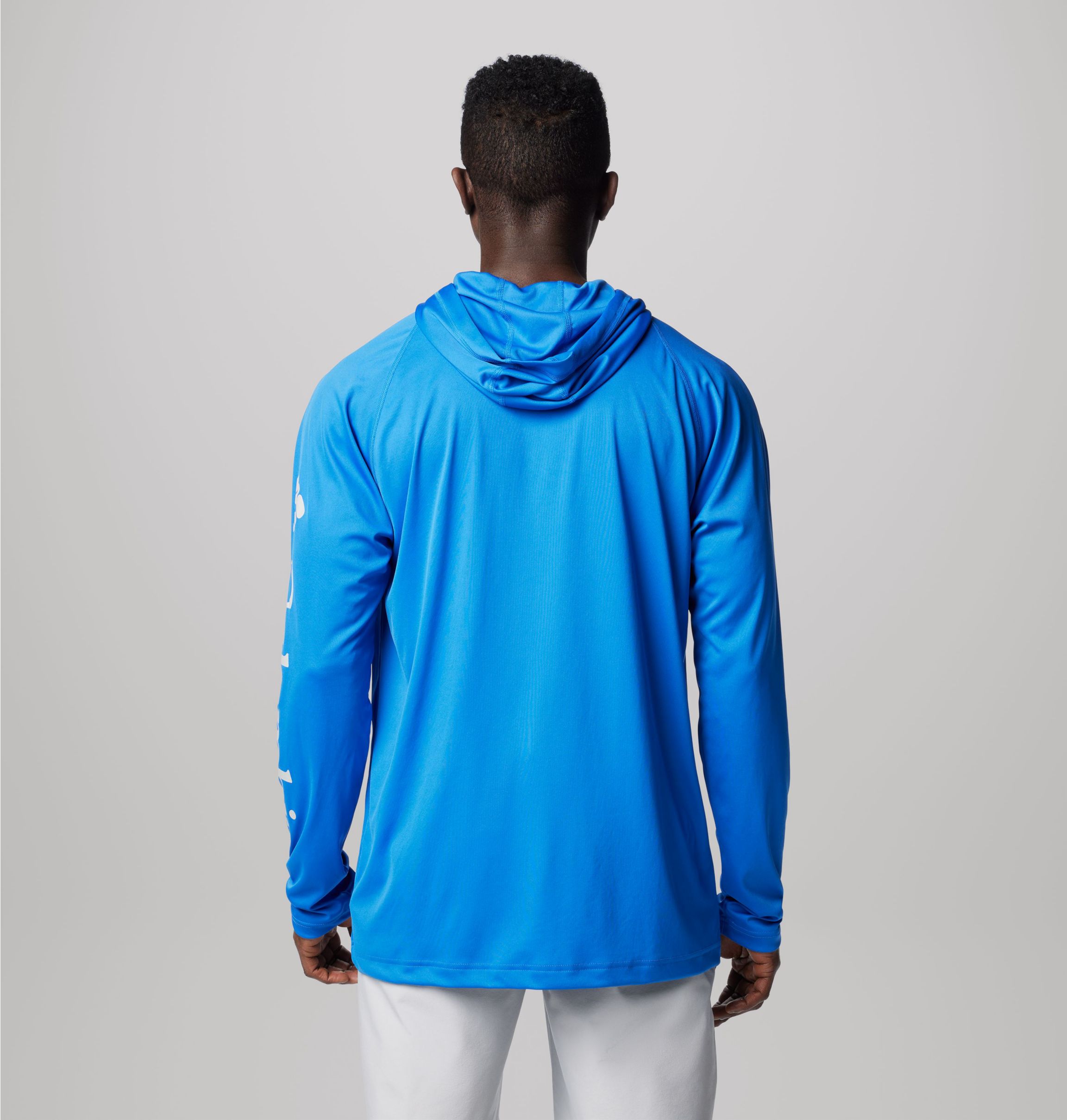 Columbia Sweat à capuche PFG Triangle II pour homme, Bleu marine