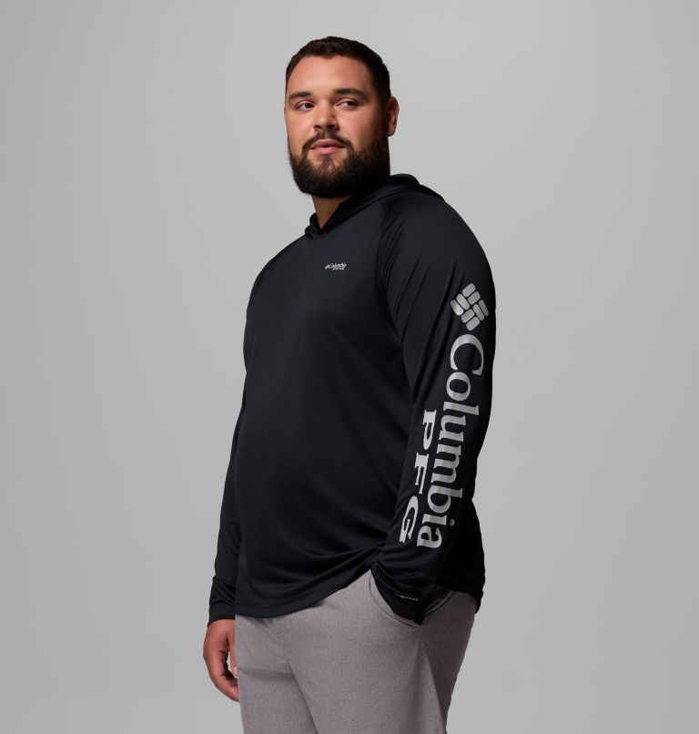 Chandail à capuchon PFG Terminal Tackle pour homme - Tailles Fortes, Color: Black, Cool Grey Logo, image 4
