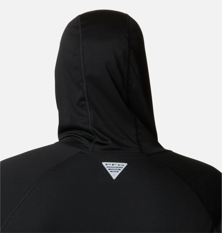 Men's PFG Terminal Tackle Hoodie - Big, Color: Black, Cool Grey Logo, image 5