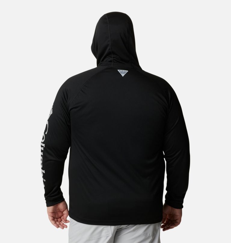 Men's PFG Terminal Tackle Hoodie - Big, Color: Black, Cool Grey Logo, image 2