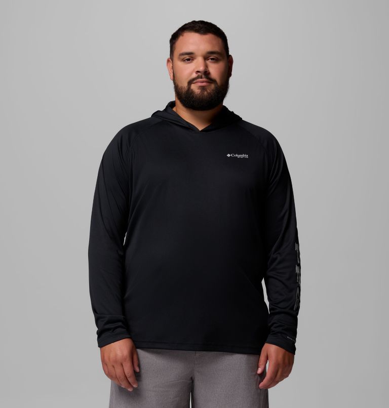 Chandail à capuchon PFG Terminal Tackle pour homme - Tailles Fortes, Color: Black, Cool Grey Logo, image 1