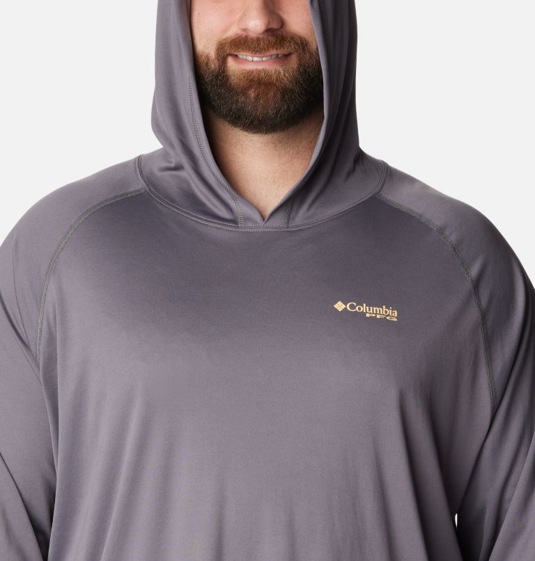 Chandail à capuchon PFG Terminal Tackle pour homme - Tailles Fortes, Color: City Grey, Cocoa Butter Logo, image 4