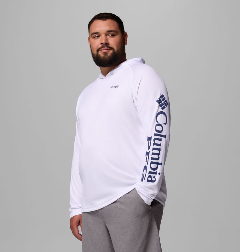 Men's PFG Terminal Tackle Hoodie - Big, Color: White, Nightshade Logo, image 4