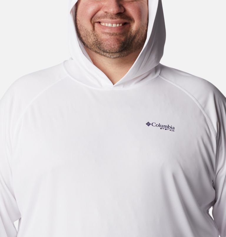 Men's PFG Terminal Tackle Hoodie - Big, Color: White, Nightshade Logo, image 4