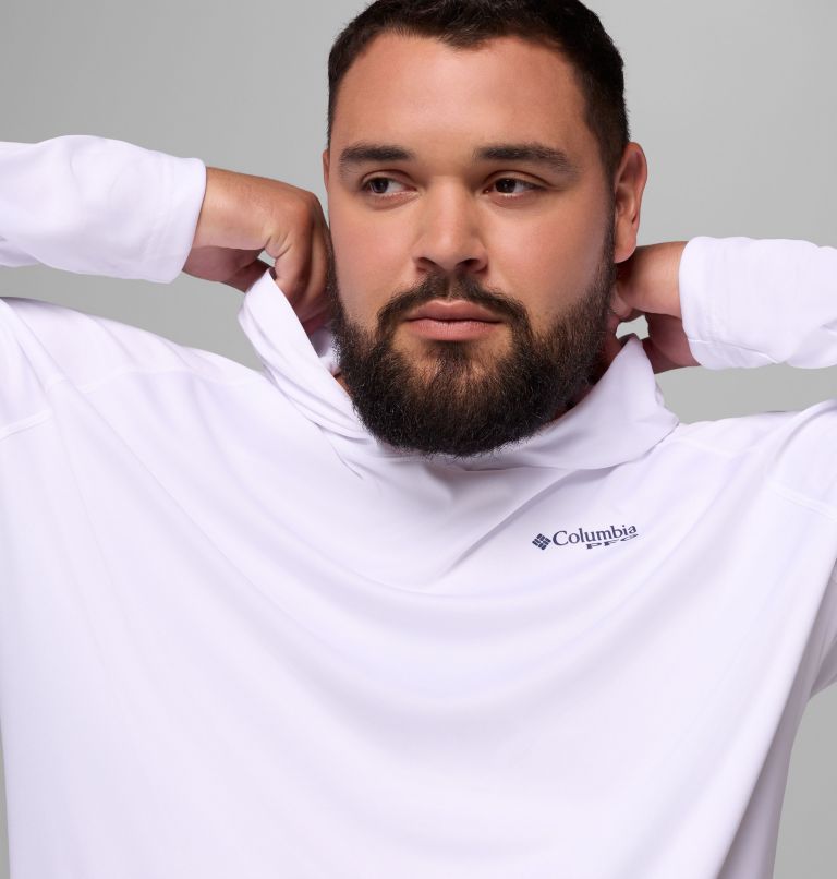 Men's PFG Terminal Tackle Hoodie - Big, Color: White, Nightshade Logo, image 5