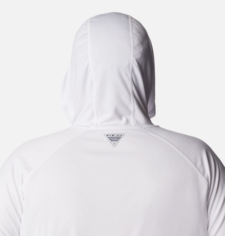 Men’s PFG Terminal Tackle Hoodie - Big, Color: White, Nightshade Logo, image 5