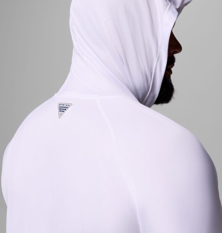 Men's PFG Terminal Tackle Hoodie - Big, Color: White, Nightshade Logo, image 6