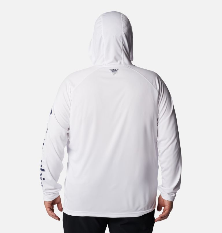 Men’s PFG Terminal Tackle Hoodie - Big, Color: White, Nightshade Logo, image 2