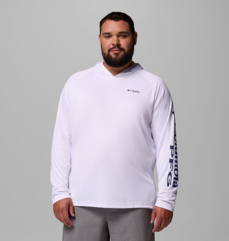 Men's PFG Terminal Tackle Hoodie - Big, Color: White, Nightshade Logo, image 1