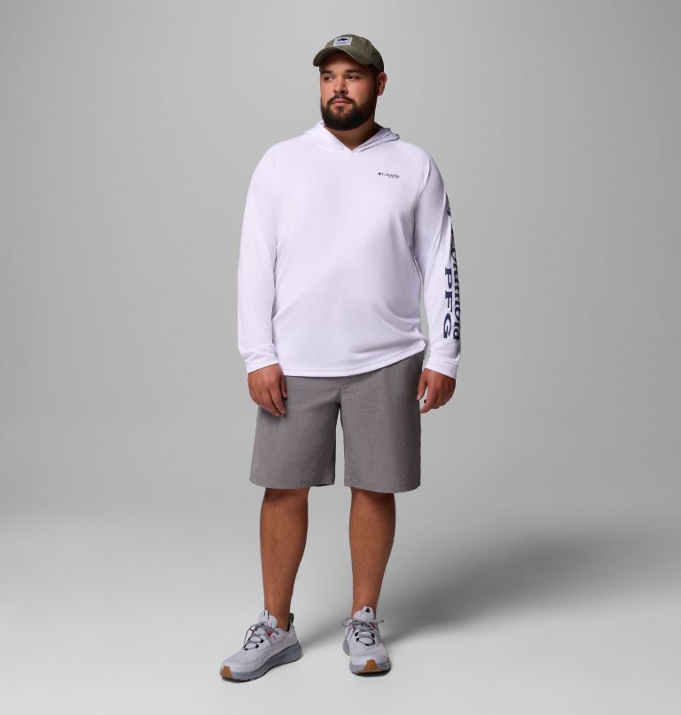 Men's PFG Terminal Tackle Hoodie - Big, Color: White, Nightshade Logo, image 2