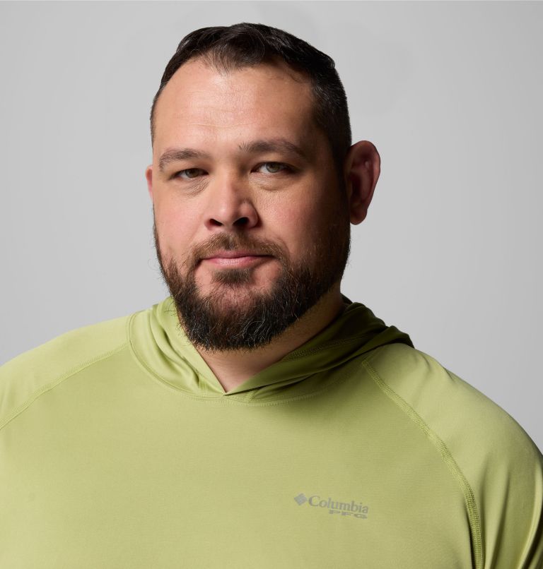 Men's PFG Terminal Tackle Hoodie - Big, Color: Pear, Cypress Logo, image 5