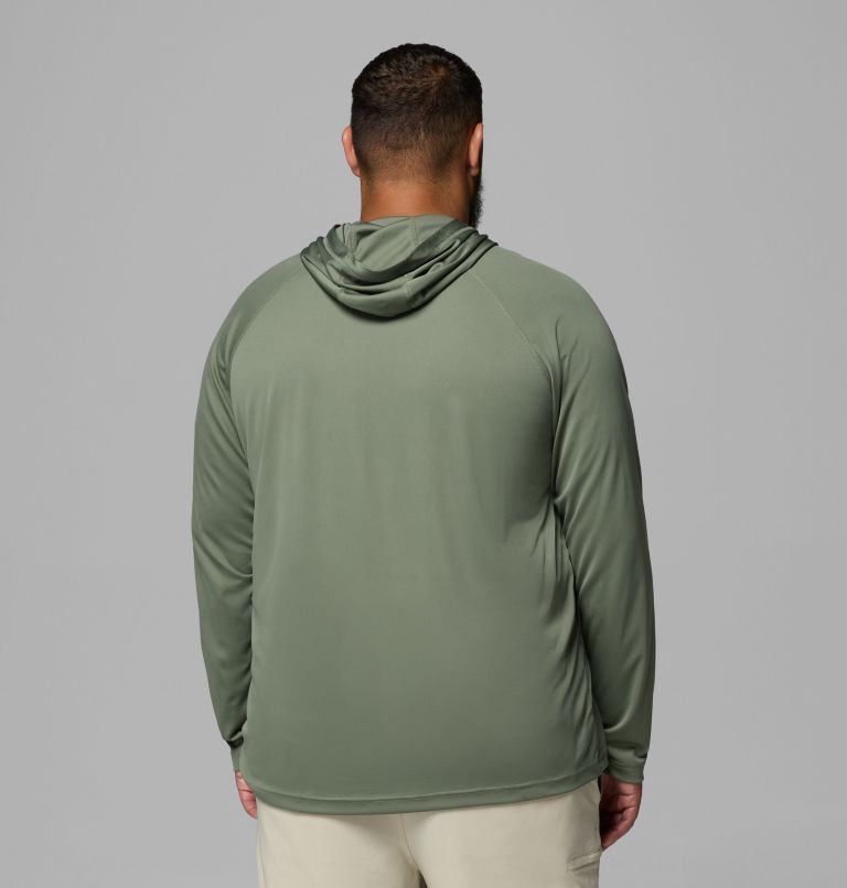 Men's PFG Terminal Tackle Hoodie - Big, Color: Cypress, Dark Stone Logo, image 3