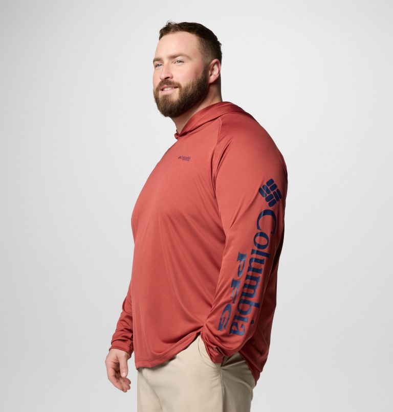 Men's PFG Terminal Tackle Hoodie - Big, Color: Dusty Crimson, Nocturnal Logo, image 4