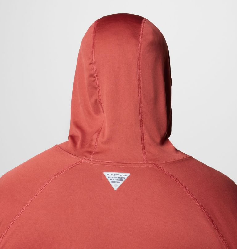 Men's PFG Terminal Tackle Hoodie - Big, Color: Dusty Crimson, Nocturnal Logo, image 6