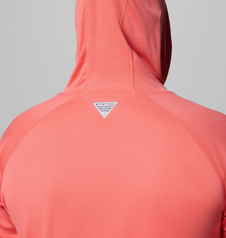 Men's PFG Terminal Tackle Hoodie - Big, Color: Melonade, White Logo, image 6
