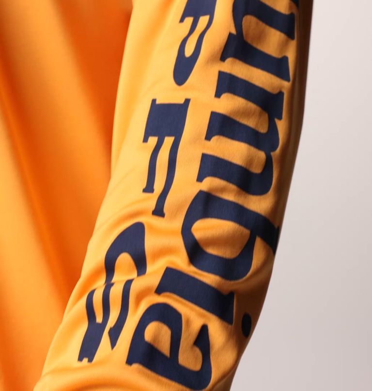 Men's PFG Terminal Tackle Hoodie - Tall, Color: Summer Orange, Carbon Logo
