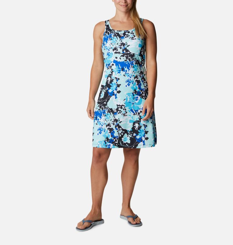 Women's PFG Freezer III Dress, Color: Atoll Florid Meadows, image 1