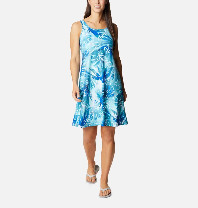 Women’s PFG Freezer III Dress, Color: Deep Marine, Shady Coves Print, image 1