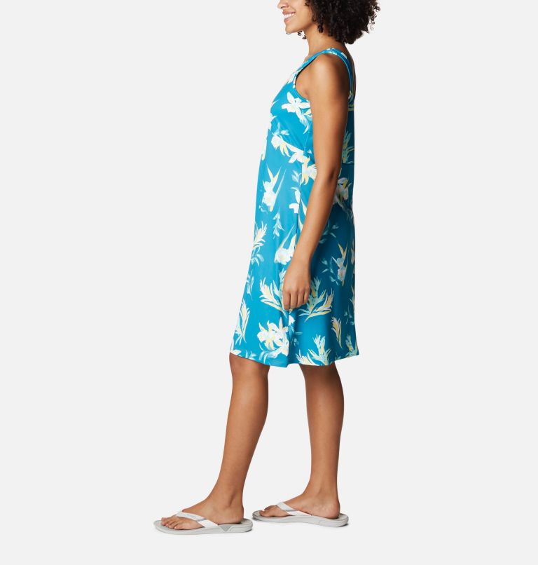Women’s PFG Freezer III Dress, Color: Deep Marine, Tossed Tropics Print, image 3