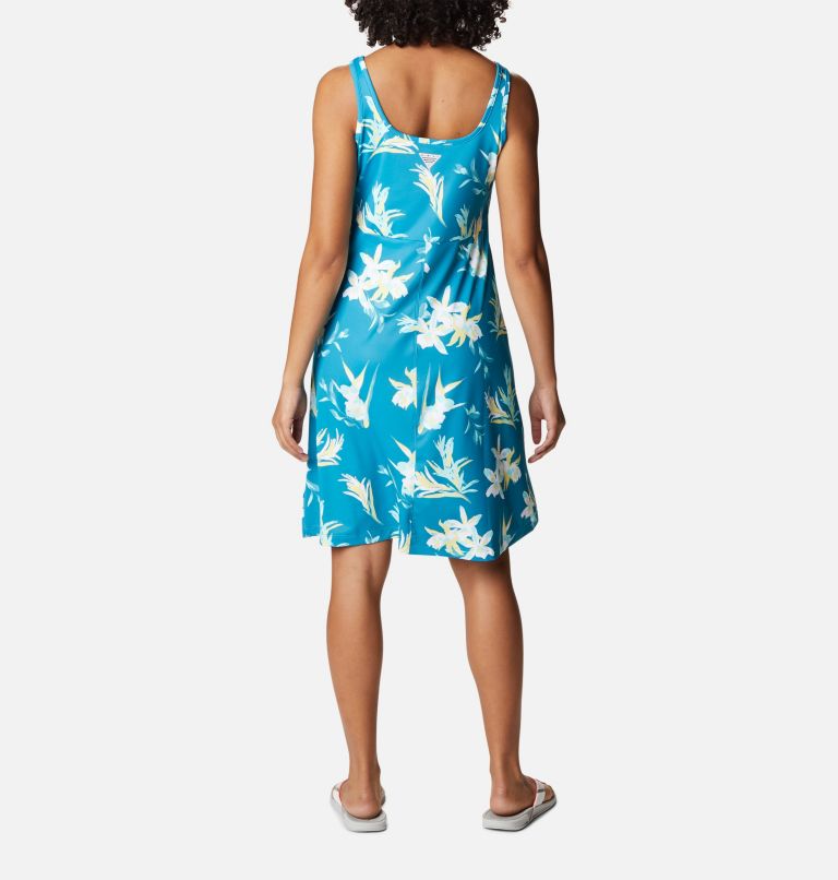 Women’s PFG Freezer III Dress, Color: Deep Marine, Tossed Tropics Print, image 2