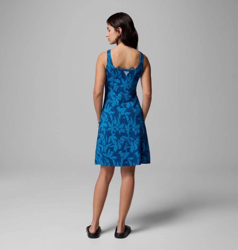 Women's PFG Freezer III Dress, Color: Carbon Broadleaf, image 2