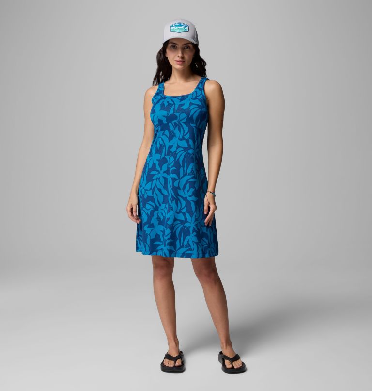 Women's PFG Freezer III Dress, Color: Carbon Broadleaf, image 6