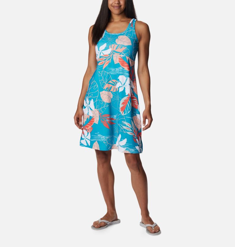 Thumbnail: Women’s PFG Freezer III Dress, Color: Ocean Teal Tropamix, image 1