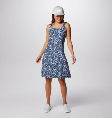 Women's PFG Freezer III Dress, Color: Collegiate Navy Kona Print, image 31