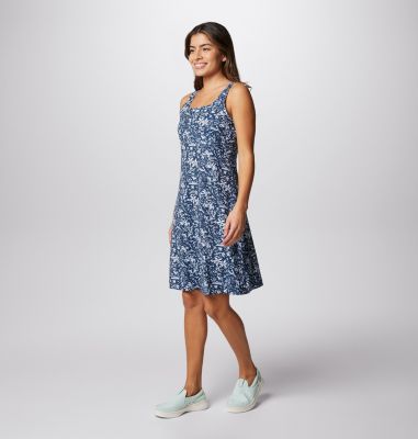 Women's PFG Freezer III Dress, Color: Collegiate Navy Kona Print, image 32