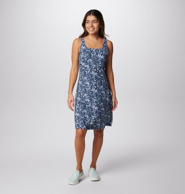 Women's PFG Freezer III Dress, Color: Collegiate Navy Kona Print, image 29