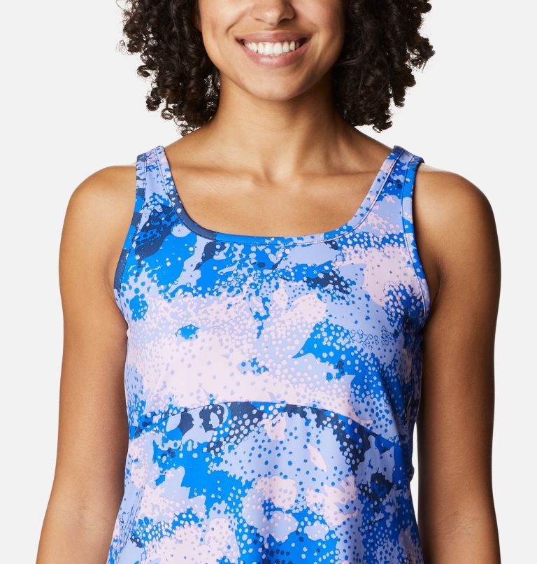 Thumbnail: Women’s PFG Freezer III Dress, Color: Carbon, Foamfloral Print, image 4
