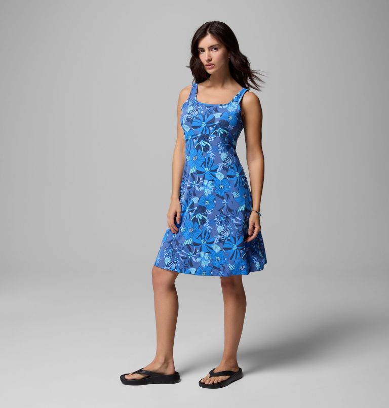 Women's PFG Freezer III Dress, Color: Bluebell Retropical, image 3