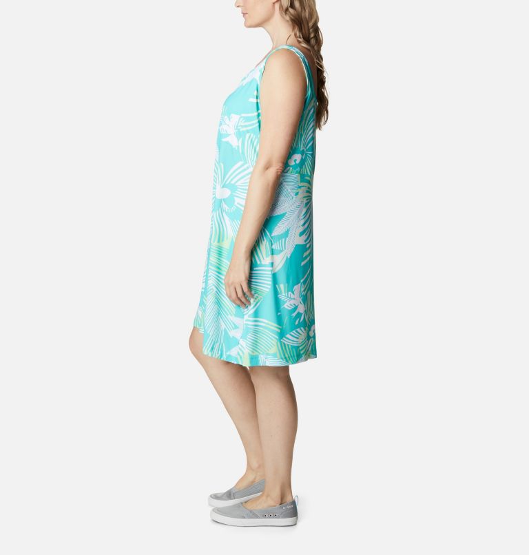 Women’s PFG Freezer III - Plus Size, Color: Dolphin Stencil Hibiscus Print, image 3