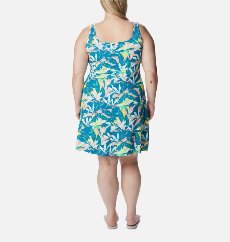Women’s PFG Freezer III Dress - Plus Size, Color: Electric Turquoise Hidden Paradise