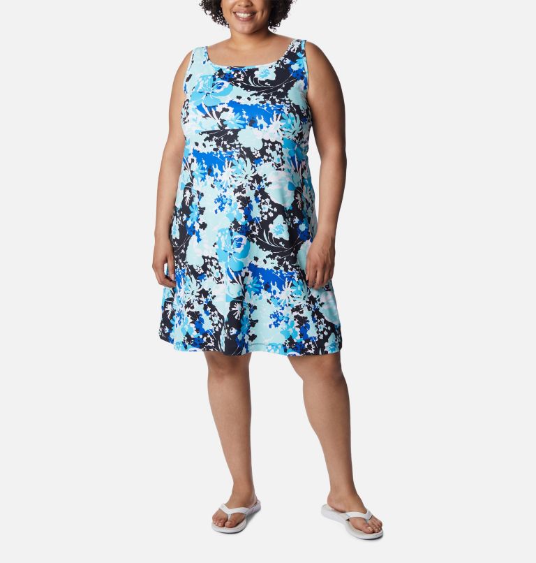 Women’s PFG Freezer III Dress - Plus Size, Color: Atoll Florid Meadows, image 1